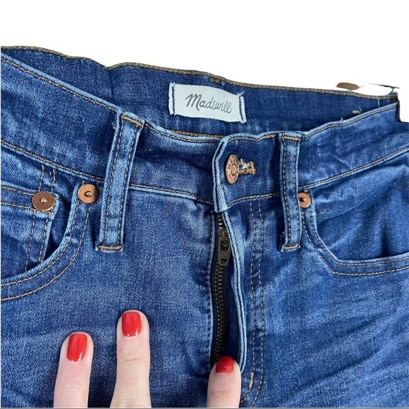 Madewell 9" High Rise Skinny Jeans Stretch faded indigo Size 26 - Picture 13 of 15